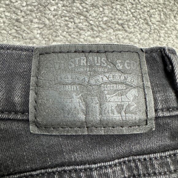 Levi's 315 Shaping Bootcut Denim Jeans Women 28 Black Mid Rise Stretch 28x33 - Picture 6 of 16